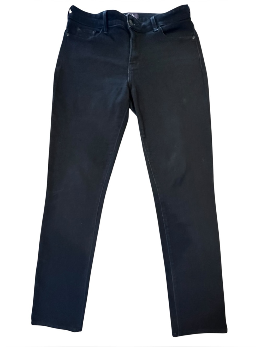 NYDJ Lift & Tuck Dark Blue Wash Straight Leggings Jeans Women's Size 10